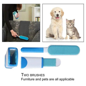 FurSweep: Reusable Pet Hair & Lint Remover Brush with Self-Cleaning Base for Clothes, Furniture & Car Upholstery