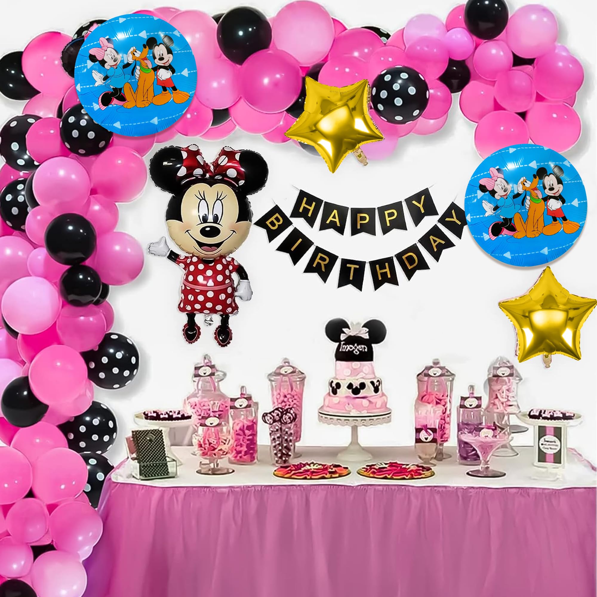 Buy Minnie theme birthday decor items in India at Best Price - Zop by ...