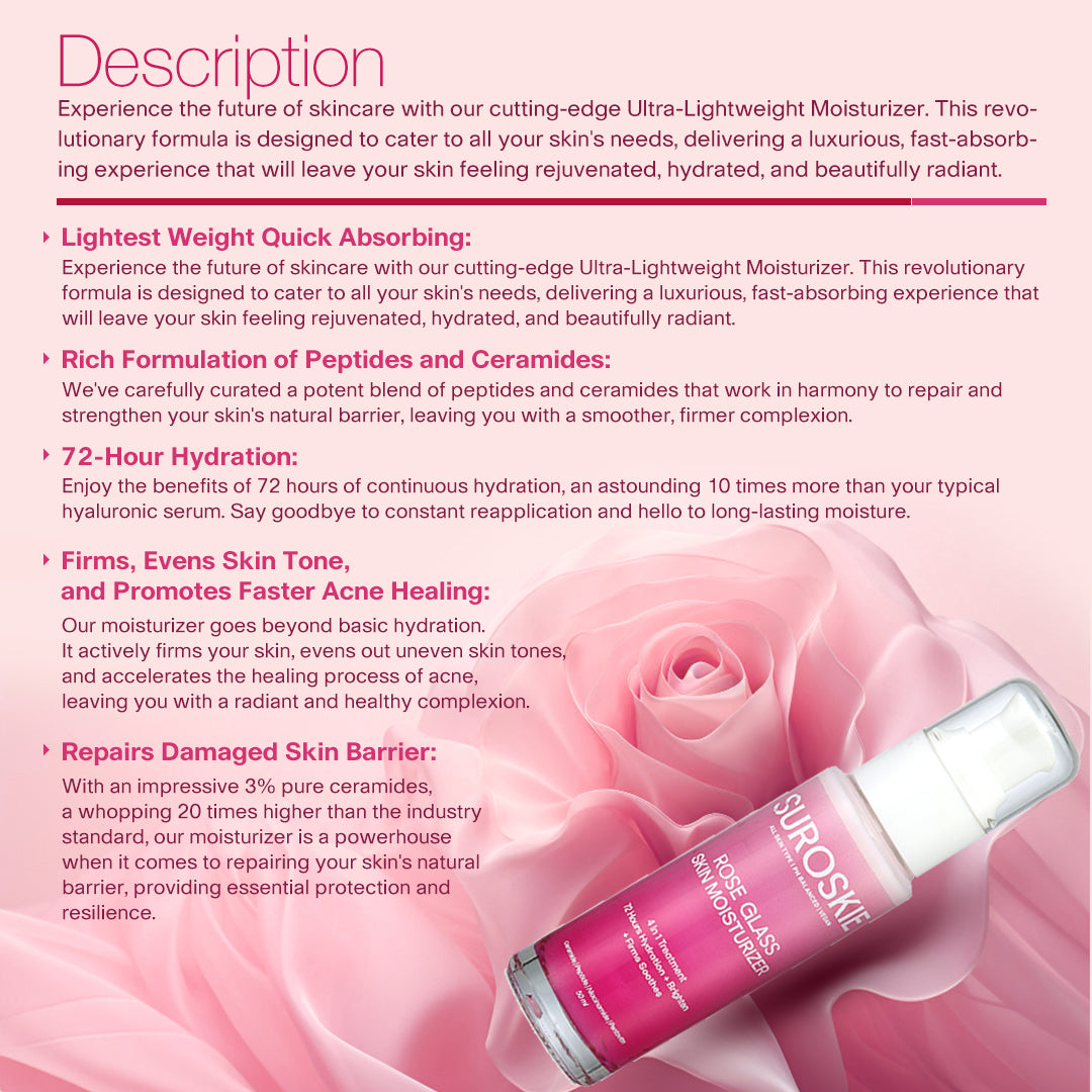 Pack Of 3 | Rose Glass - Skin Moisturizer