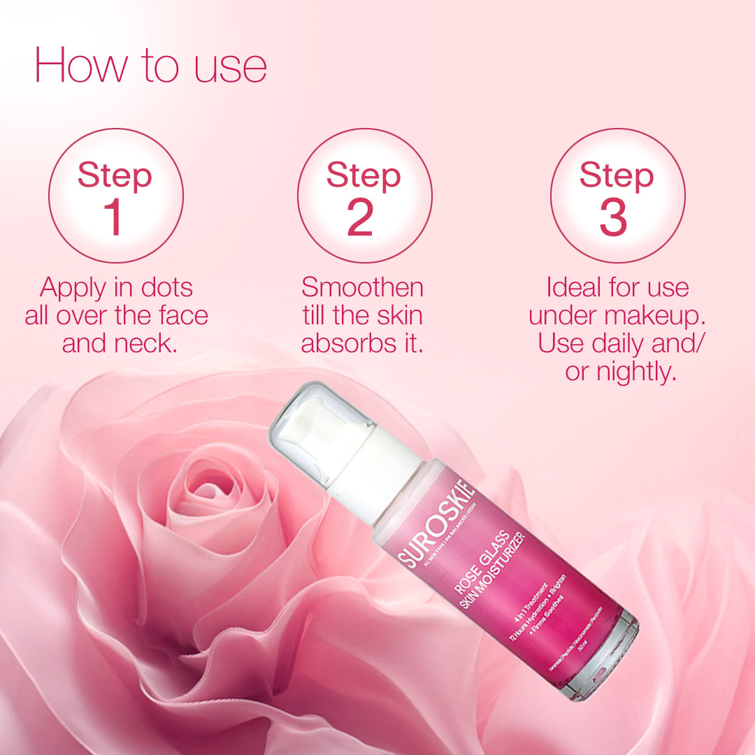Pack Of 3 | Rose Glass - Skin Moisturizer