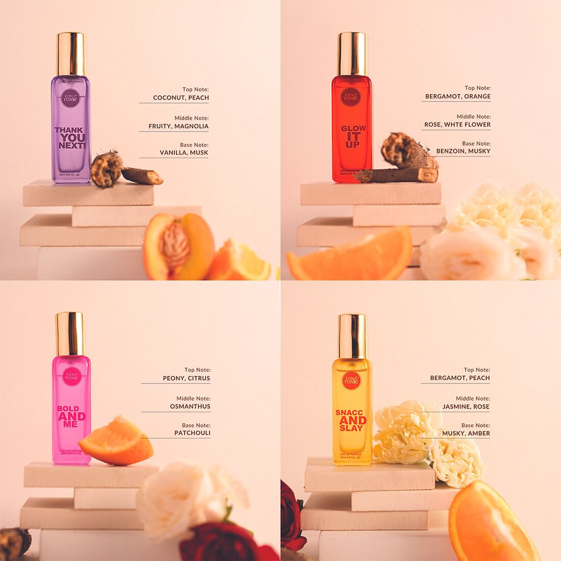 GT Gift Set 4x20ml Eau de Parfum - 80 ml  (For Women) - Shop authentic Indian Beauty by Perfume Lounge