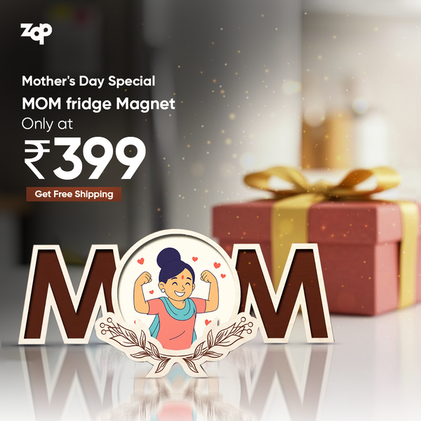 Mom Wooden Fridge Magnet