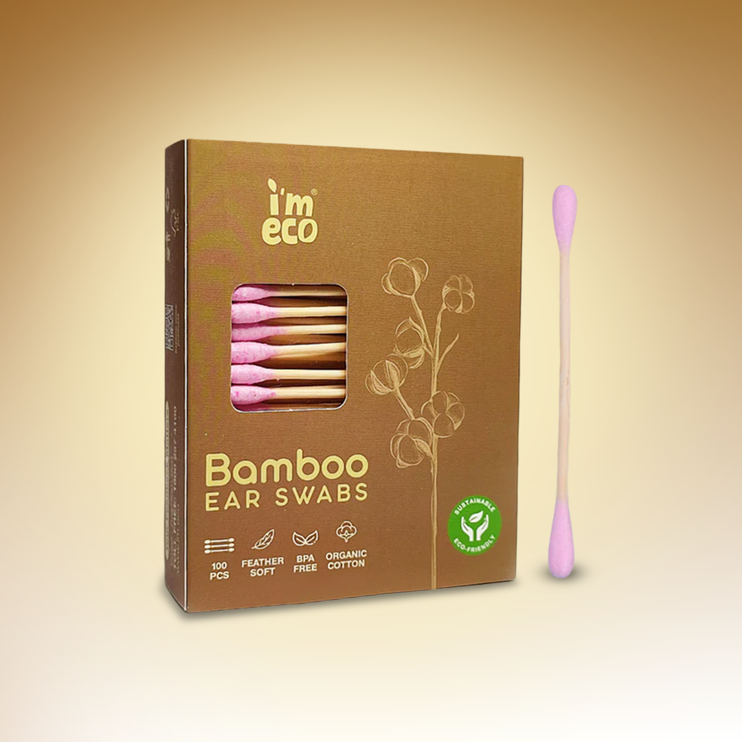 Bamboo Cotton Ear Swabs (100 Pcs)