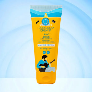Sun Drink Unwind Edition Ceramide Sunscreen | SPF 50 PA++++ | 50 gms | AF