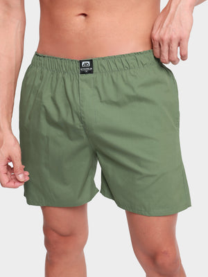 Plain Sage Green Mens Boxer