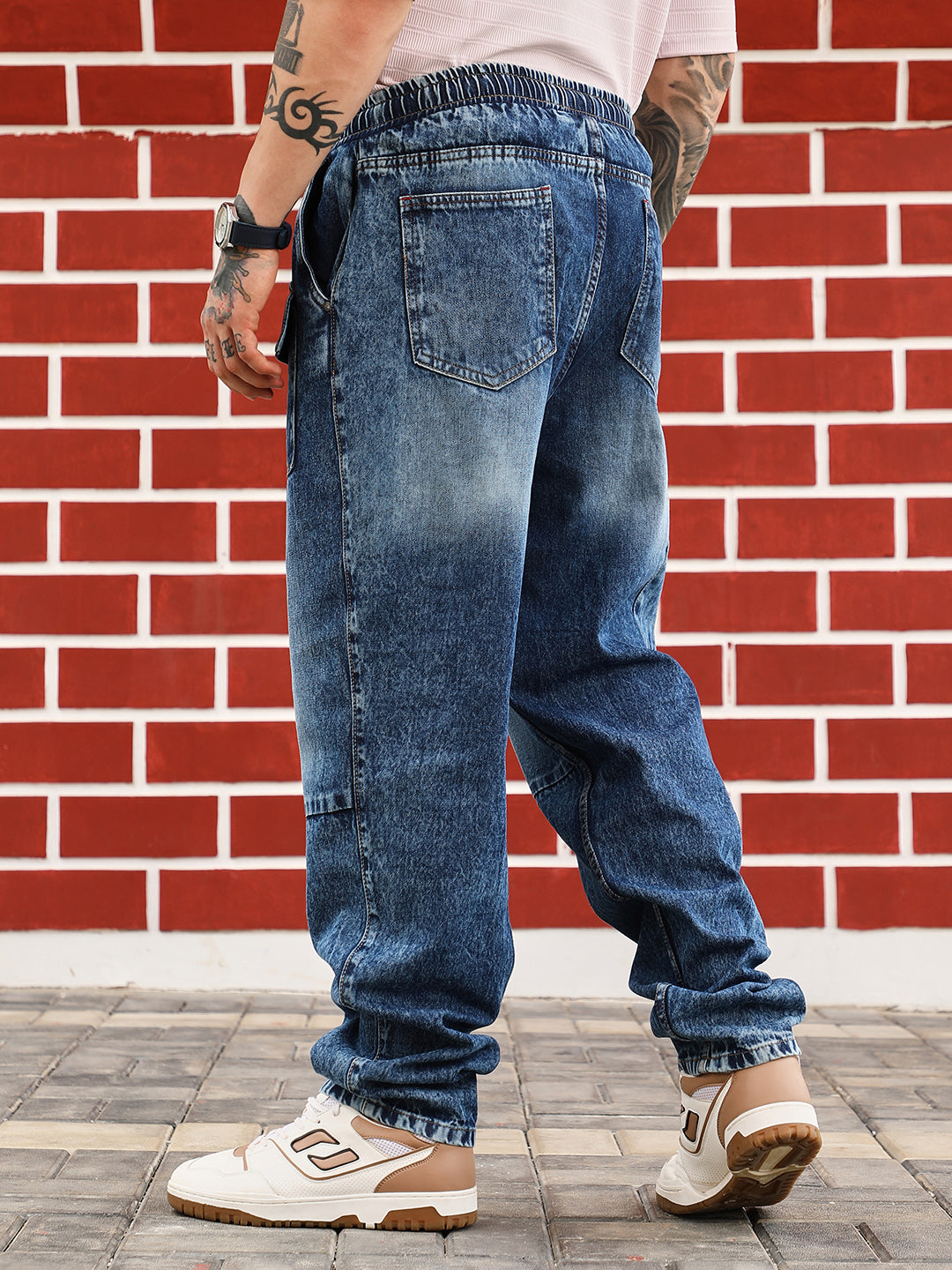 Buy Modular-Utility Panelled Denim Jeans in India at Best Price