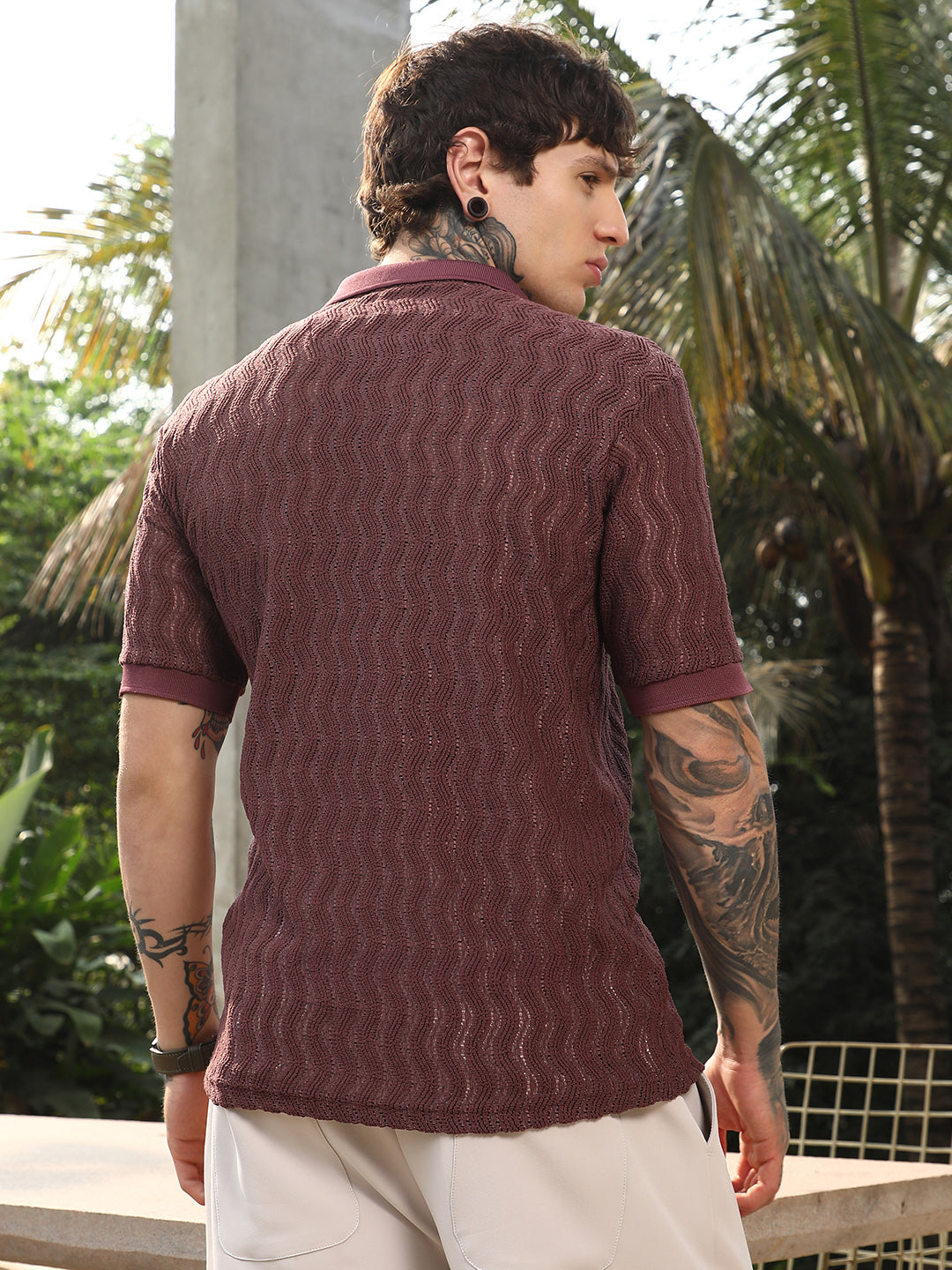 Buy Swirl-Knit Polo Shirt in India at Best Price - Zop by Shiprocket