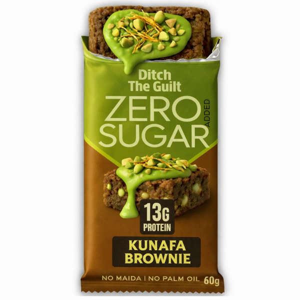 Dubai Pista Kunafa Protein Brownie • 13g Protein • Sugar Free High Protein Brownies • 40g