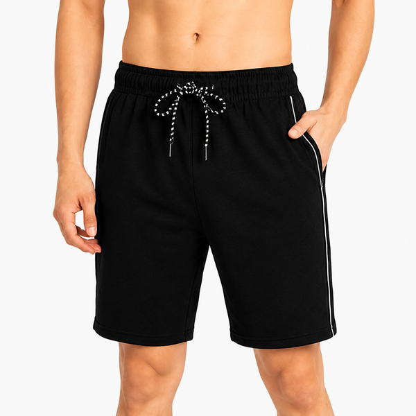 Men's Grey Casual Shorts | Soft Hosiery Fabric | Regular Fit | Side Pockets | Summer Wear