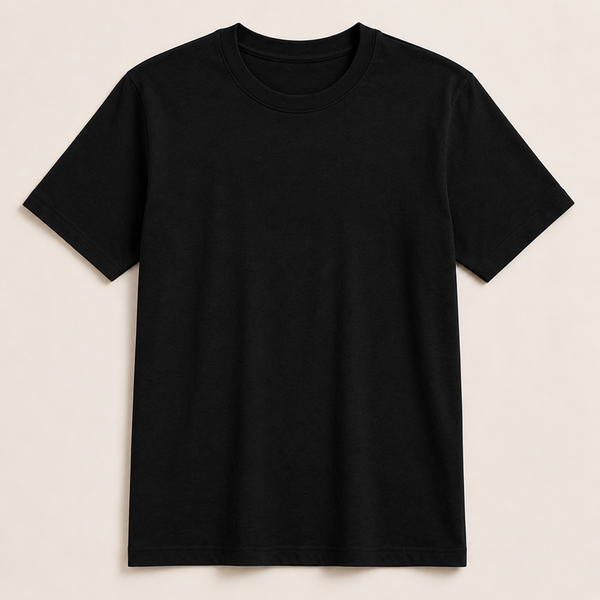 Men's Classic Cotton T-Shirt | 100% Cotton | 135 GSM Lightweight Fabric | Regular Fit | Soft & Breathable Everyday Wear