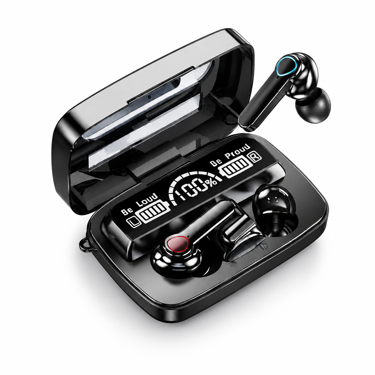 M19 | TWS Wireless Earbuds | Deep Bass | BT 5.3 | Touch Controls | LED Display Case | Type-C Fast Charging | Up to 40H Play - ZOP