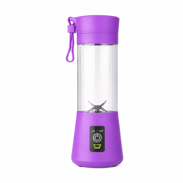 Portable Electric Blender | 380ML USB Rechargeable Mini Juicer | 6 Stainless Steel Blades | Personal Smoothie Maker for Shakes, Juice & Protein | Lightweight Travel Blender | Multi Colour