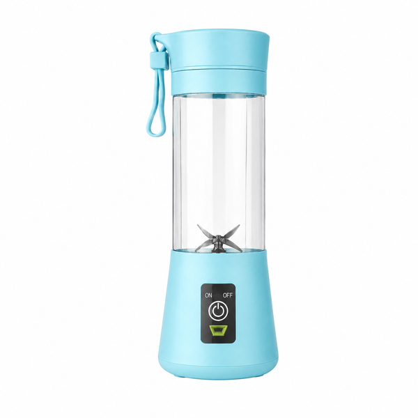Portable Electric Blender | 380ML USB Rechargeable Mini Juicer | 6 Stainless Steel Blades | Personal Smoothie Maker for Shakes, Juice & Protein | Lightweight Travel Blender | Multi Colour