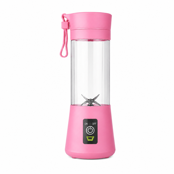 Portable Electric Blender | 380ML USB Rechargeable Mini Juicer | 6 Stainless Steel Blades | Personal Smoothie Maker for Shakes, Juice & Protein | Lightweight Travel Blender | Multi Colour