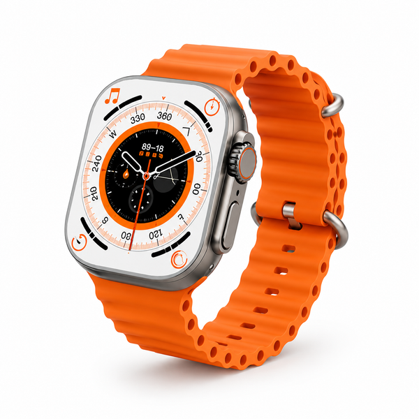 T-800 Ultra Smart Watch for Men & Women | Full Touch HD Display | Heart Rate & SpO₂ Monitor | Sports Mode | Wireless Charging | Smart Notifications | Android & iOS Compatible
