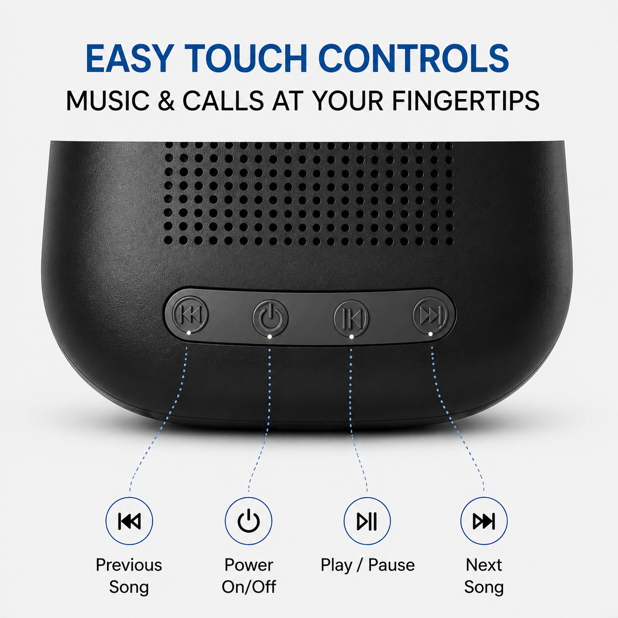 SoundCube Mini Wireless Bluetooth Speaker | 3W Clear Sound | 6+ Hours Playtime | Portable Compact Design | Easy Controls | Black