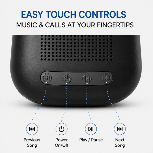 SoundCube Mini Wireless Bluetooth Speaker | 3W Clear Sound | 6+ Hours Playtime | Portable Compact Design | Easy Controls | Black