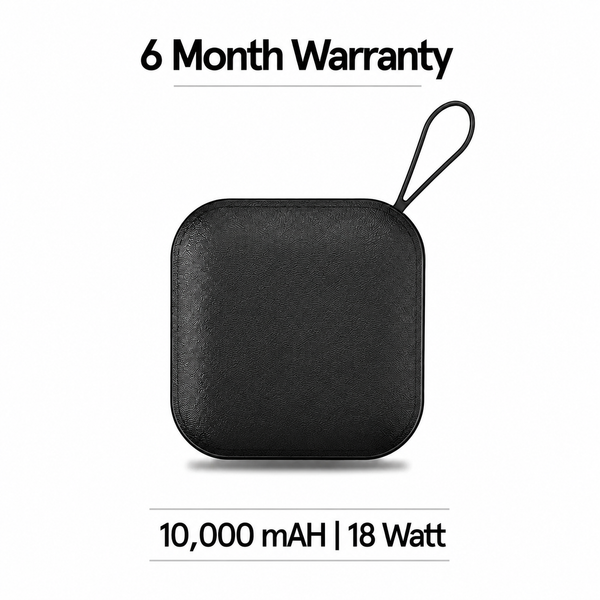 Amytel Mini Power Bank 10000mAh | 15W Fast Charging | Compact Portable Pocket Size Power Bank | Android & iOS  Compatible | 6 Months Warranty
