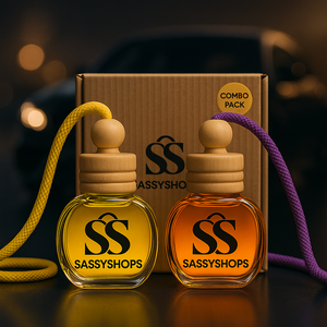 Zest & Zen Duo Combo (Pack of 2) | LemonRush & JassWave | Car Perfume Reed Diffuser | Car Fragrance