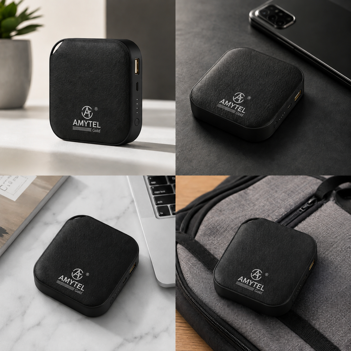 AMYTEL 10000 MAh Mini Pocket Size Power Bank ( Lithium-ion, Power Delivery 2.0, Power Delivery 3.0, Quick Charge 2.0, Quick Charge 3.0 for Laptop, Mobile, Smartwatch, Speaker, Trimmer)