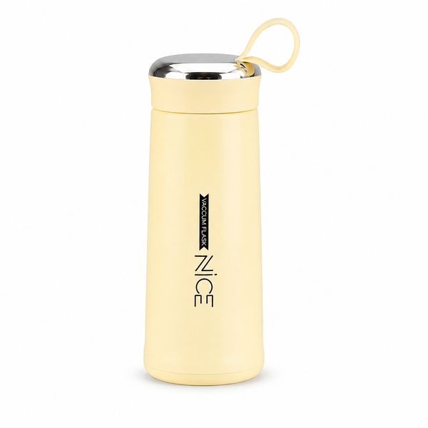 AquaGlass Premium Water Bottle 400ml with Screw Cap, BPA-Free, Portable Design