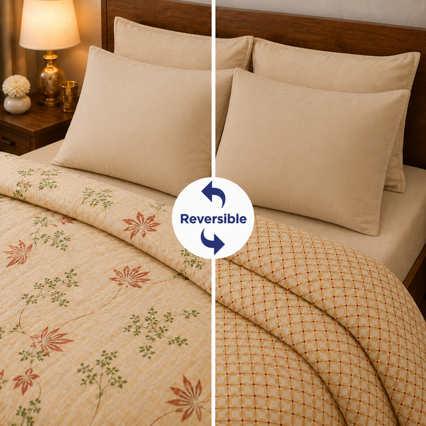 CloudX AC Comforter | 68×88 Inch Double Bed Quilt | Supersonic | 1050Gms Ultra Soft Microfiber | Lightweight All-Season Blanket for AC Rooms | Reversible Comforter