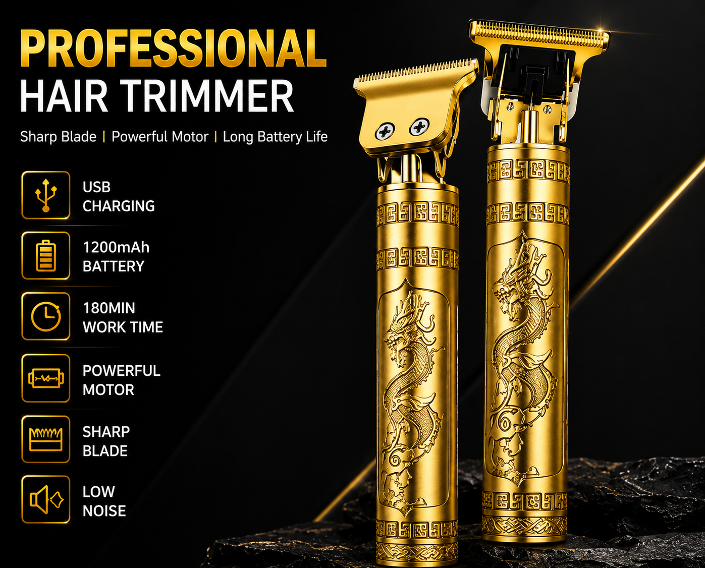 GOTRIM Hair Trimmer & Beard Trimmer for Men Professional, Electric Razor Shavers for Men, T Blade Precision Edgers Liners, Barber Clippers for Hair Cutting Mustache Facial, Mens Gifts