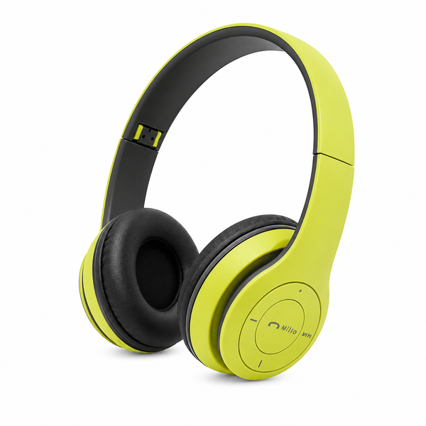 P47 Foldable Wireless Bluetooth Headphones with Built-In Microphone – Stereo Sound | 5 Colors Available