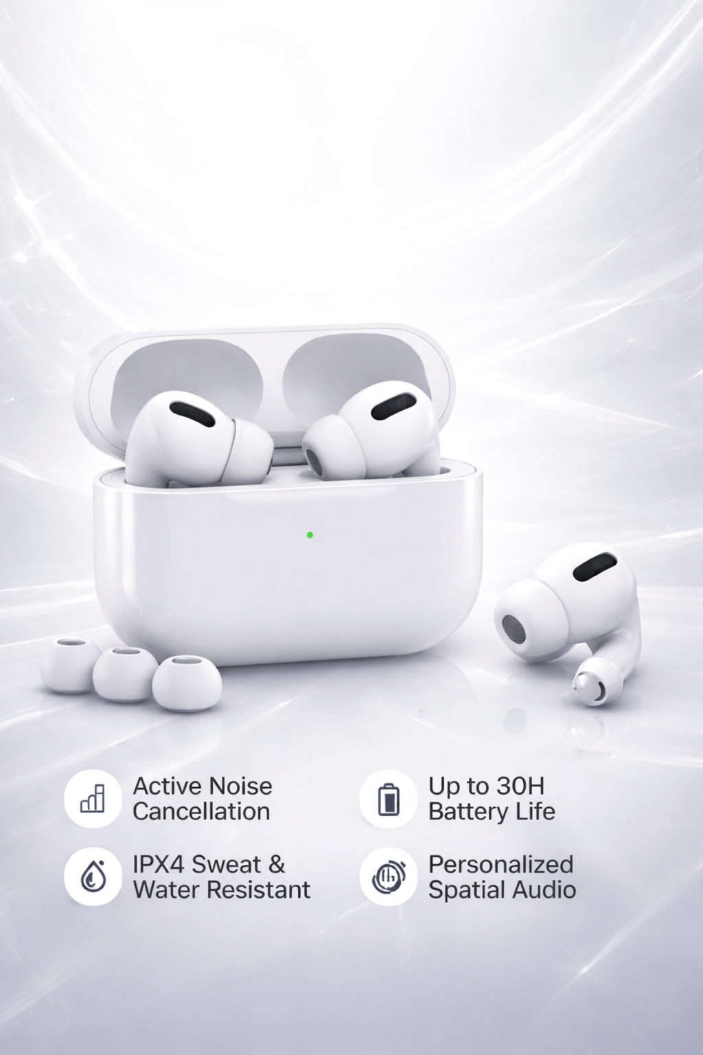 Airbuds Pro 2nd Gen – Powerful Wireless Earbuds with ENC, MagSafe Charging & Rich Sound