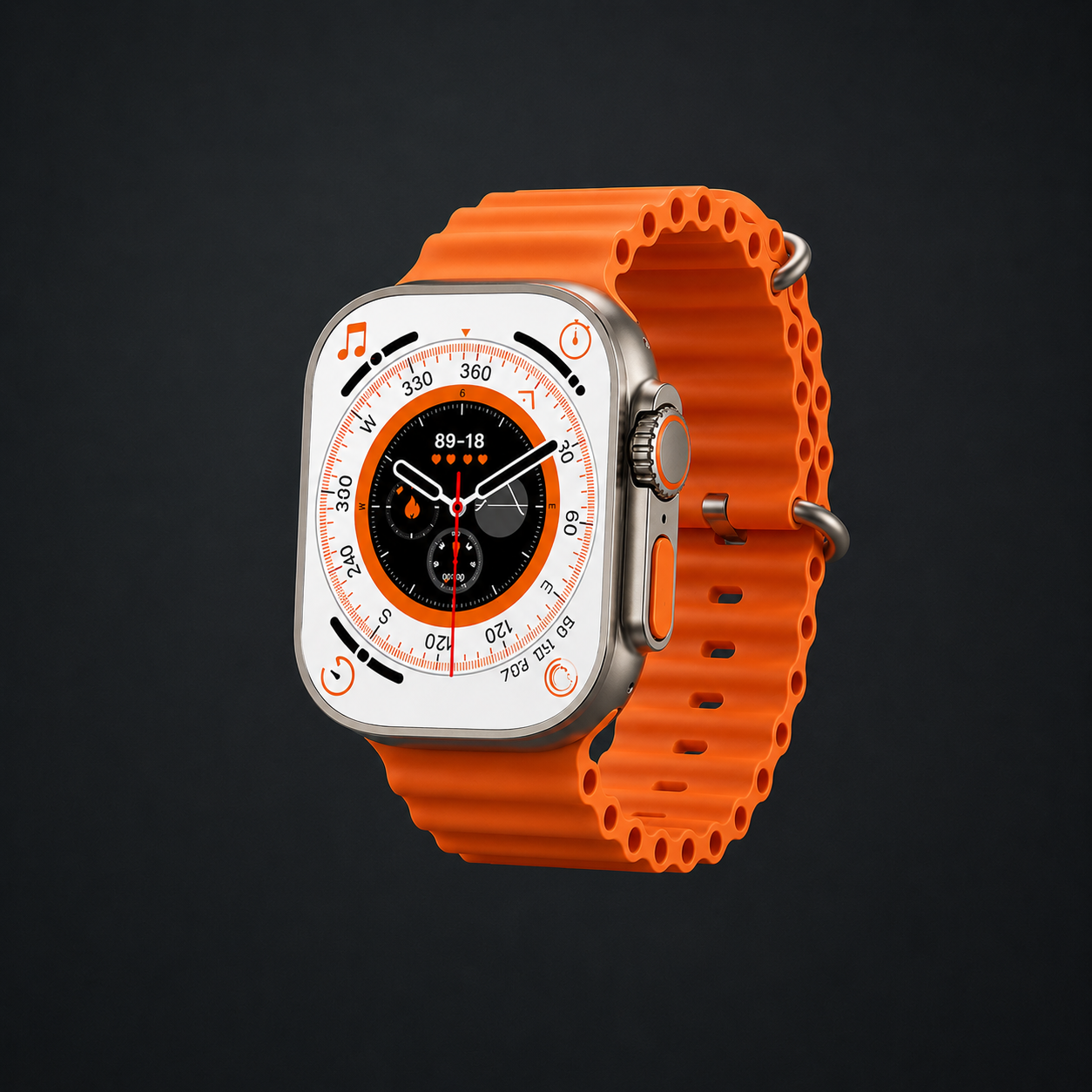 Advanced Bluetooth Calling Smartwatch with 1.99" HD Display, Heart Rate & ECG Monitoring, Unlimited Watch Faces, 10+ Sports Modes, Sleep Tracker & Long Battery Life (Free Size, Silicone Strap)
