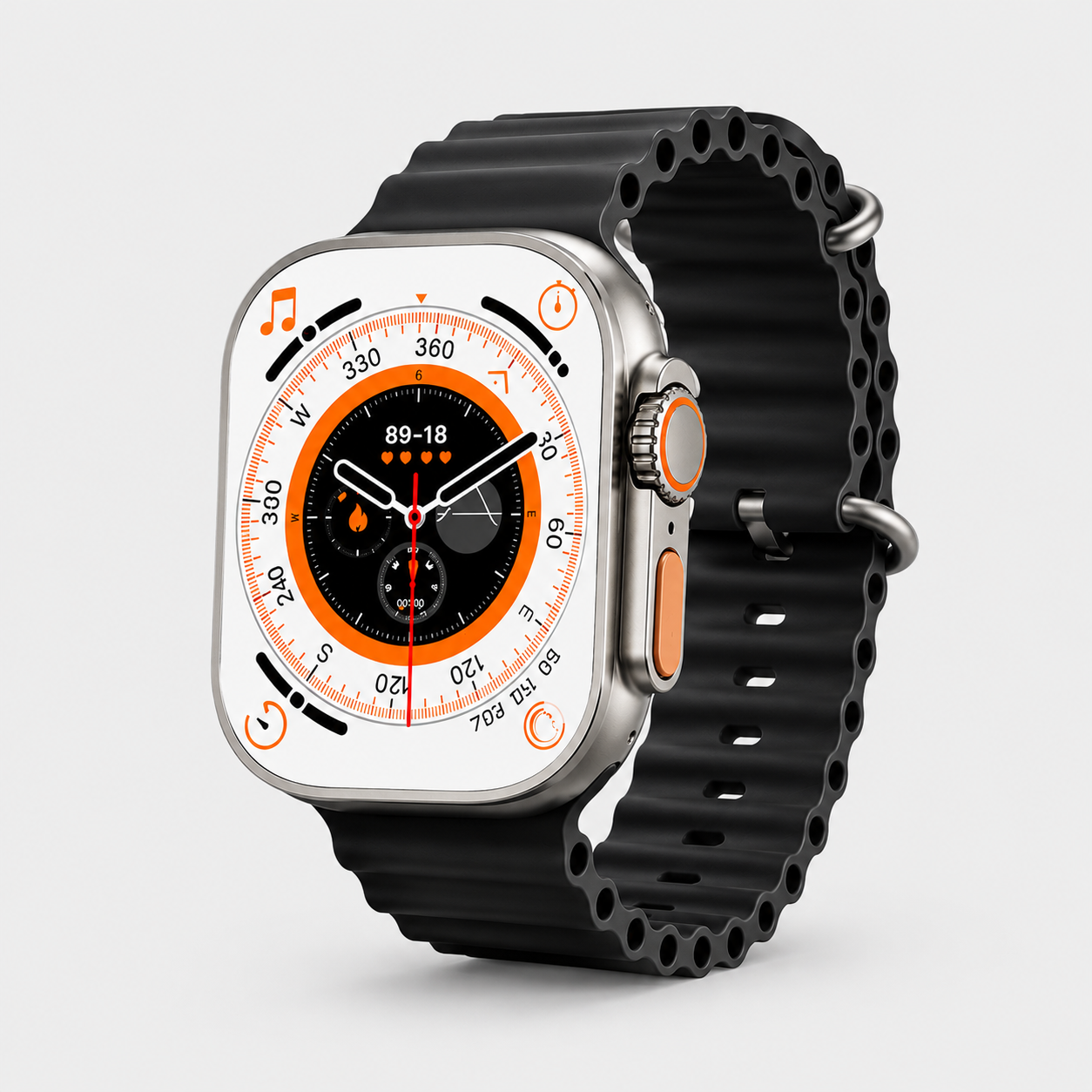 Advanced Bluetooth Calling Smartwatch with 1.99" HD Display, Heart Rate & ECG Monitoring, Unlimited Watch Faces, 10+ Sports Modes, Sleep Tracker & Long Battery Life (Free Size, Silicone Strap)
