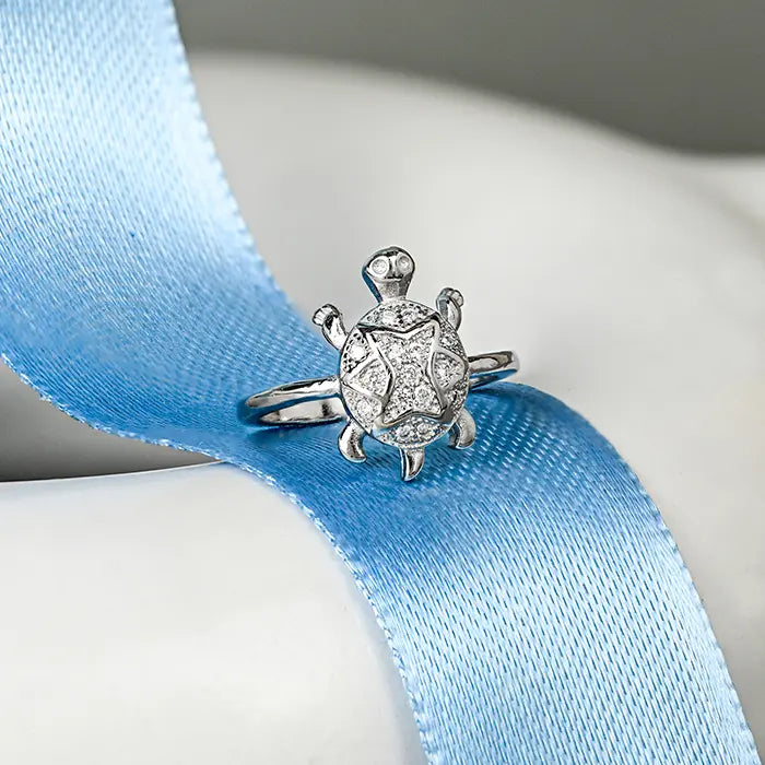 Buy Classic Silver Tortoise Ring in India at Best Price Zop by