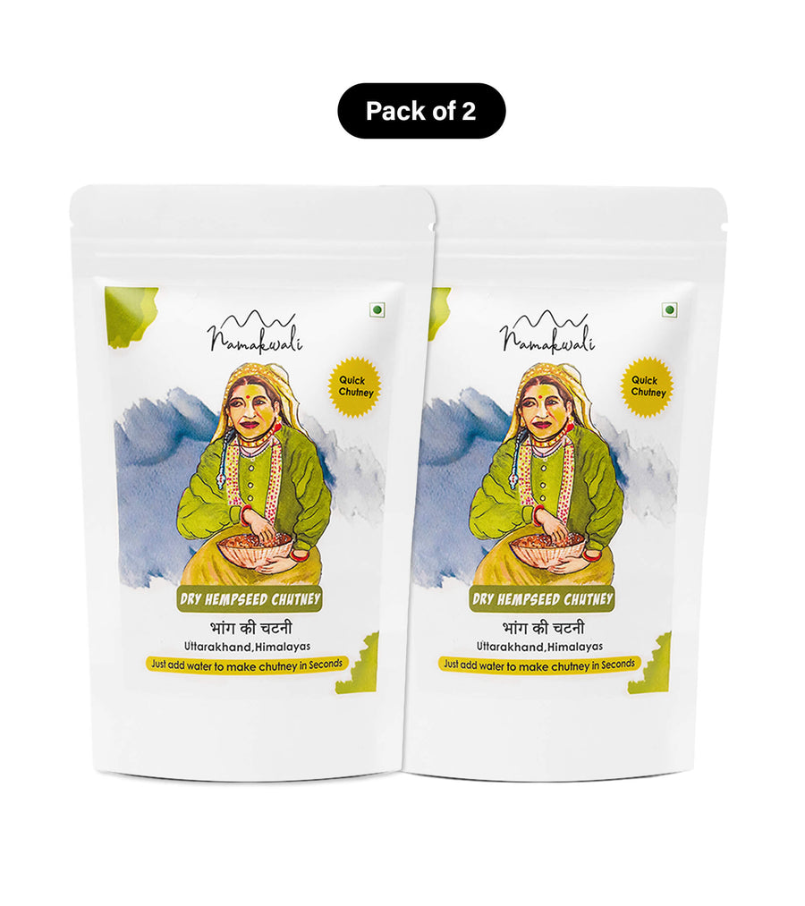 Dry Hempseed Chutney Powder, 200g - Shop authentic Indian Food by Namakwali
