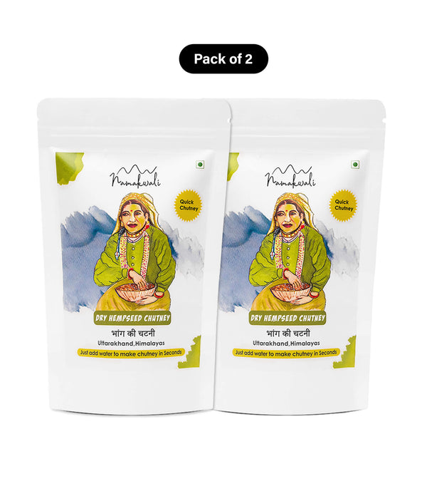 Dry Hempseed Chutney Powder, 200g - Shop authentic Indian Food by Namakwali