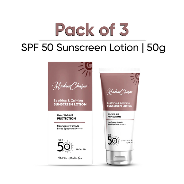 (Pack of 3) SPF 50 Sunscreen Lotion | 50g