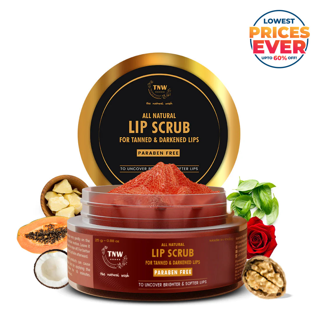 Lip Scrub - For Tanned & Darkened Lips (Paraben-Free)