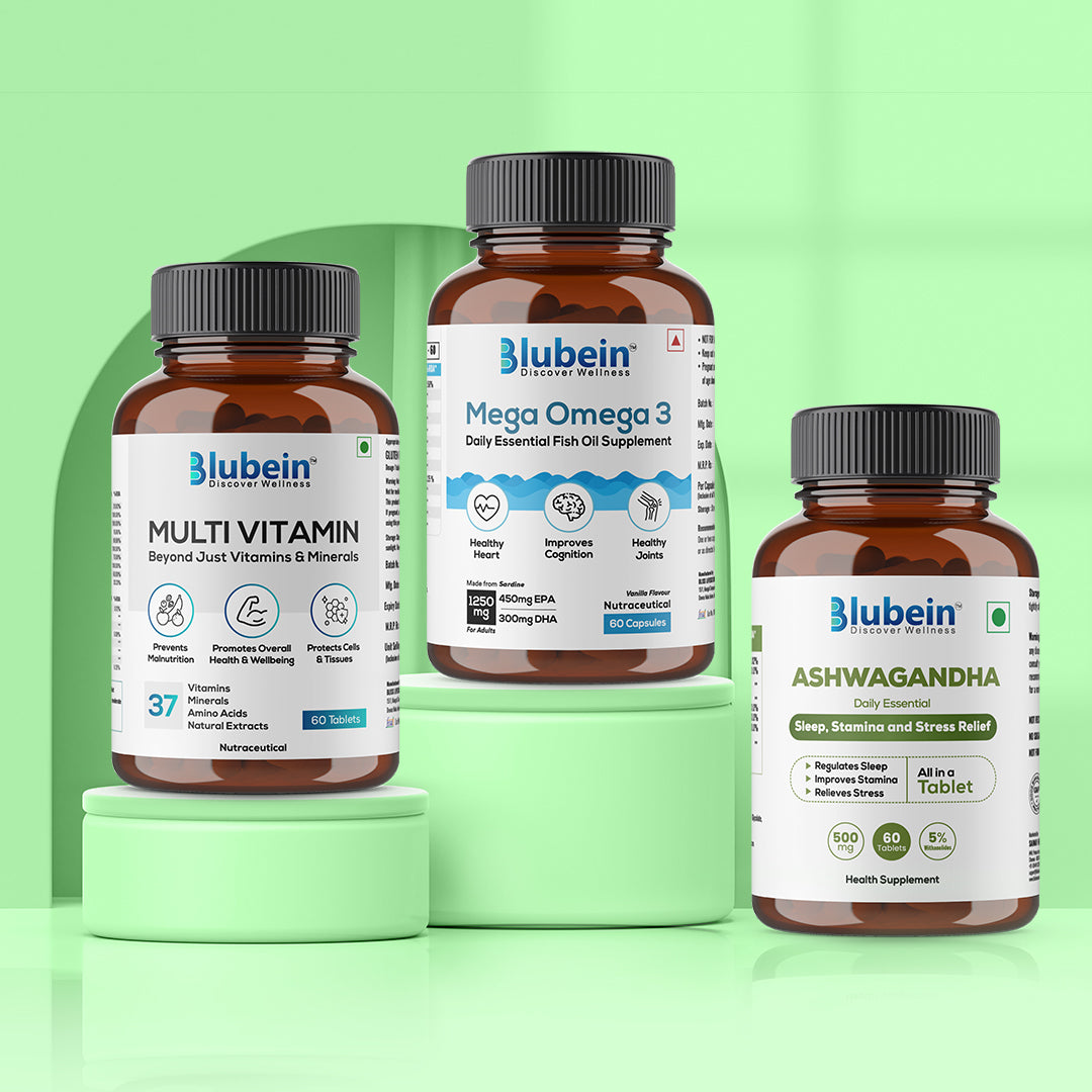 Total Wellness Trio - Shop authentic Indian Health and Wellness by Blubein
