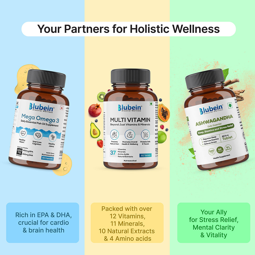 Total Wellness Trio - Shop authentic Indian Health and Wellness by Blubein