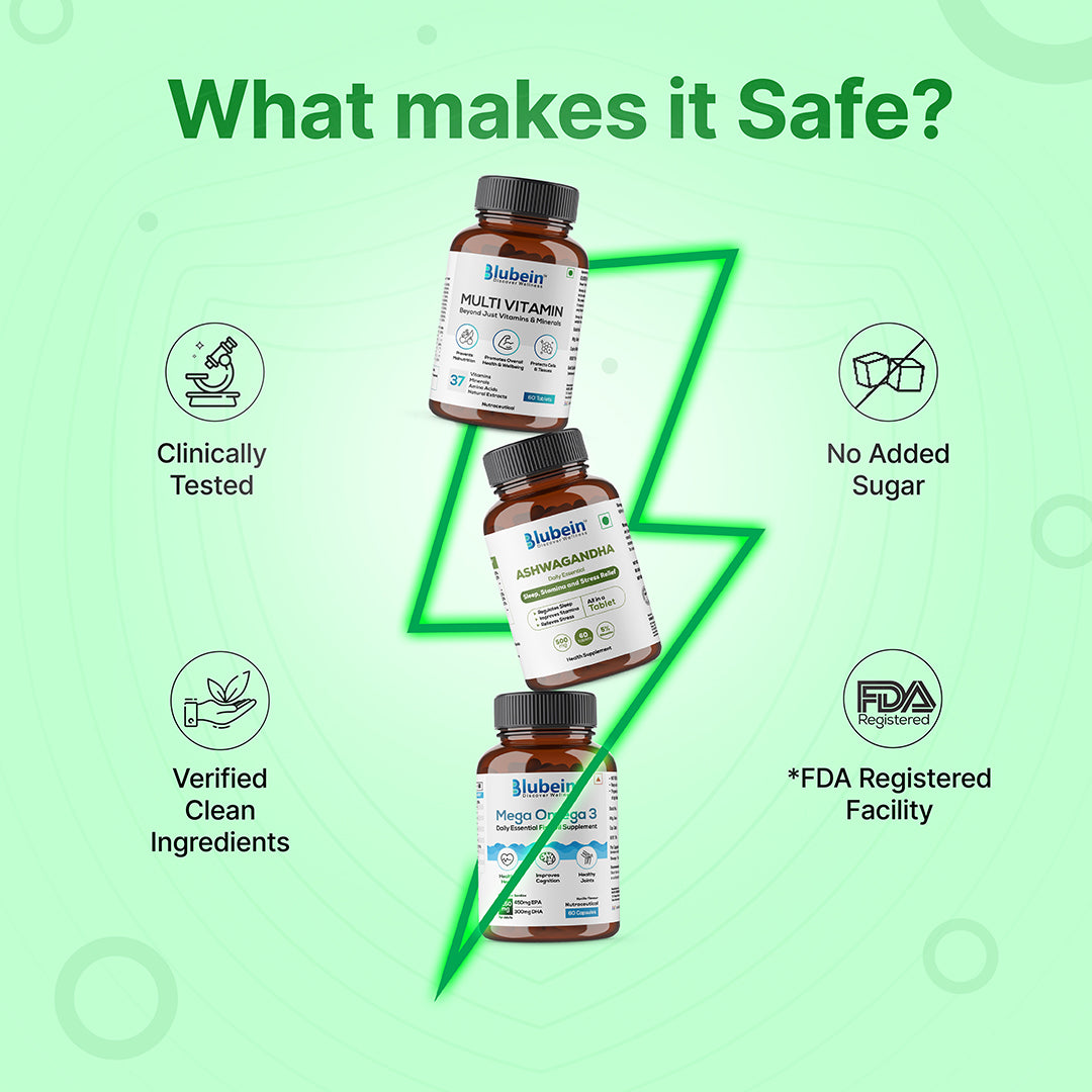 Total Wellness Trio - Shop authentic Indian Health and Wellness by Blubein