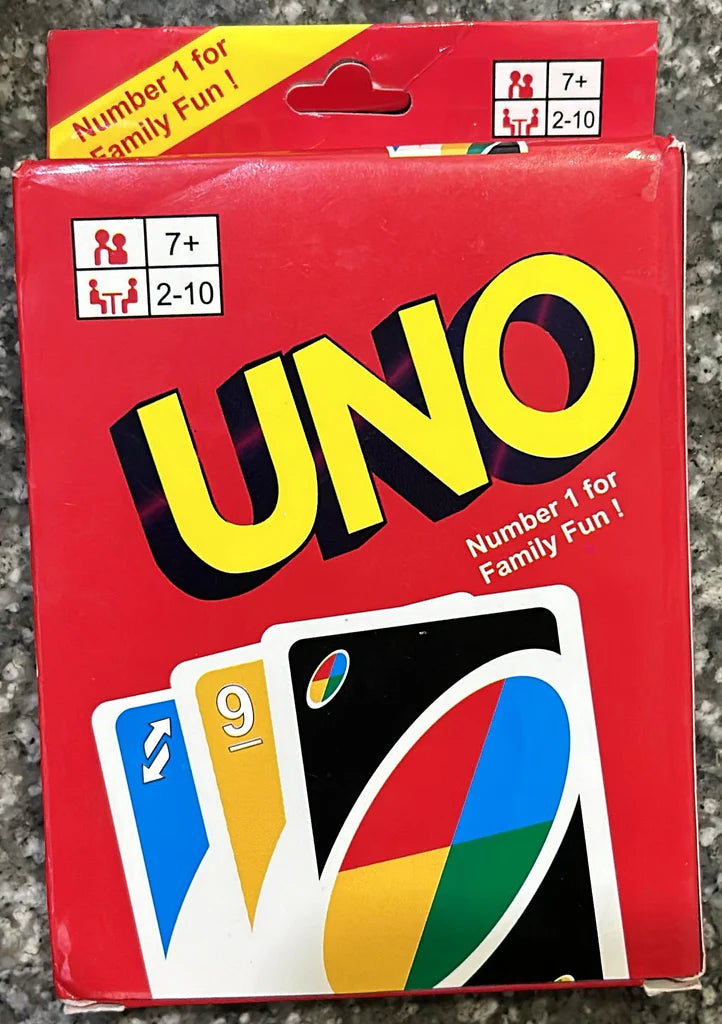 Uno playing cards for Fun and spent quality time with family