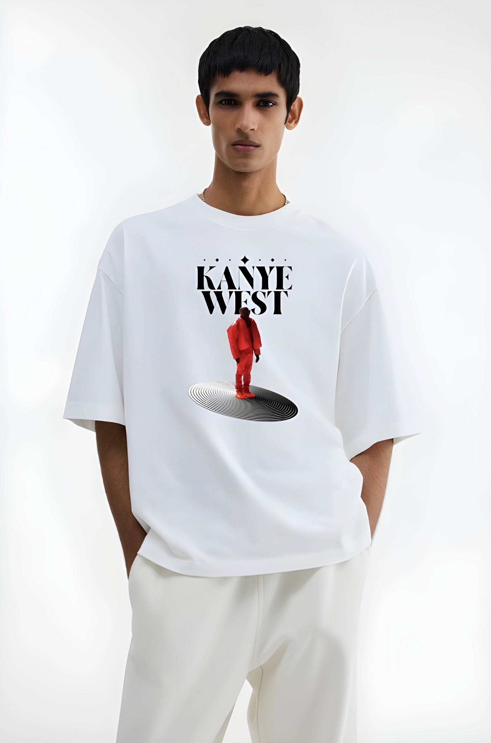 Buy Kanye West Disc: Oversized T-shirt in India at Best Price