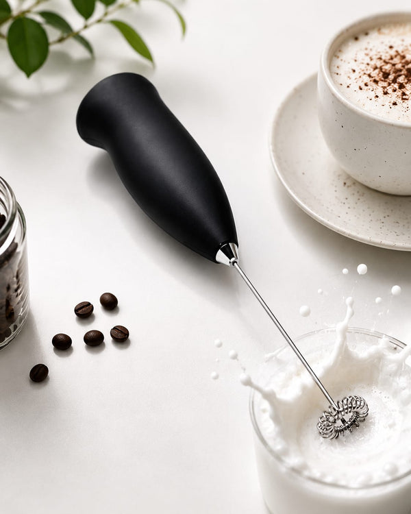 Turbo-Speed Milk Frother & Coffee Whisk – Powerful Portable Handheld Mixer