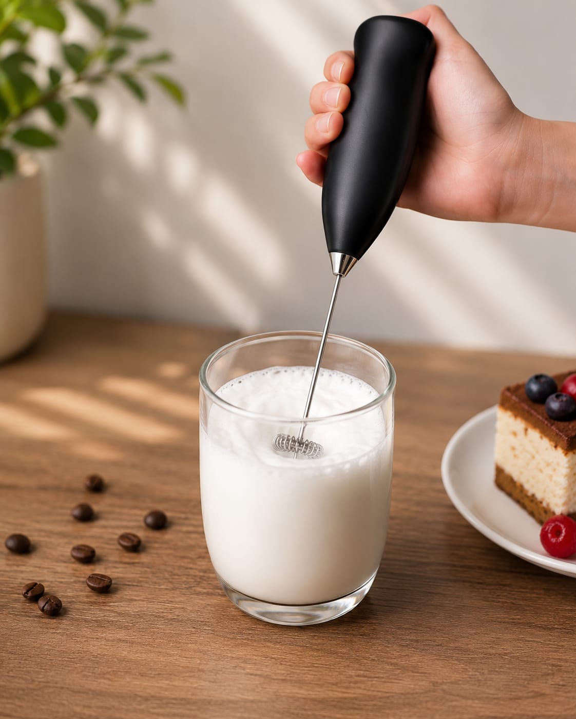 Turbo-Speed Milk Frother & Coffee Whisk – Powerful Portable Handheld Mixer