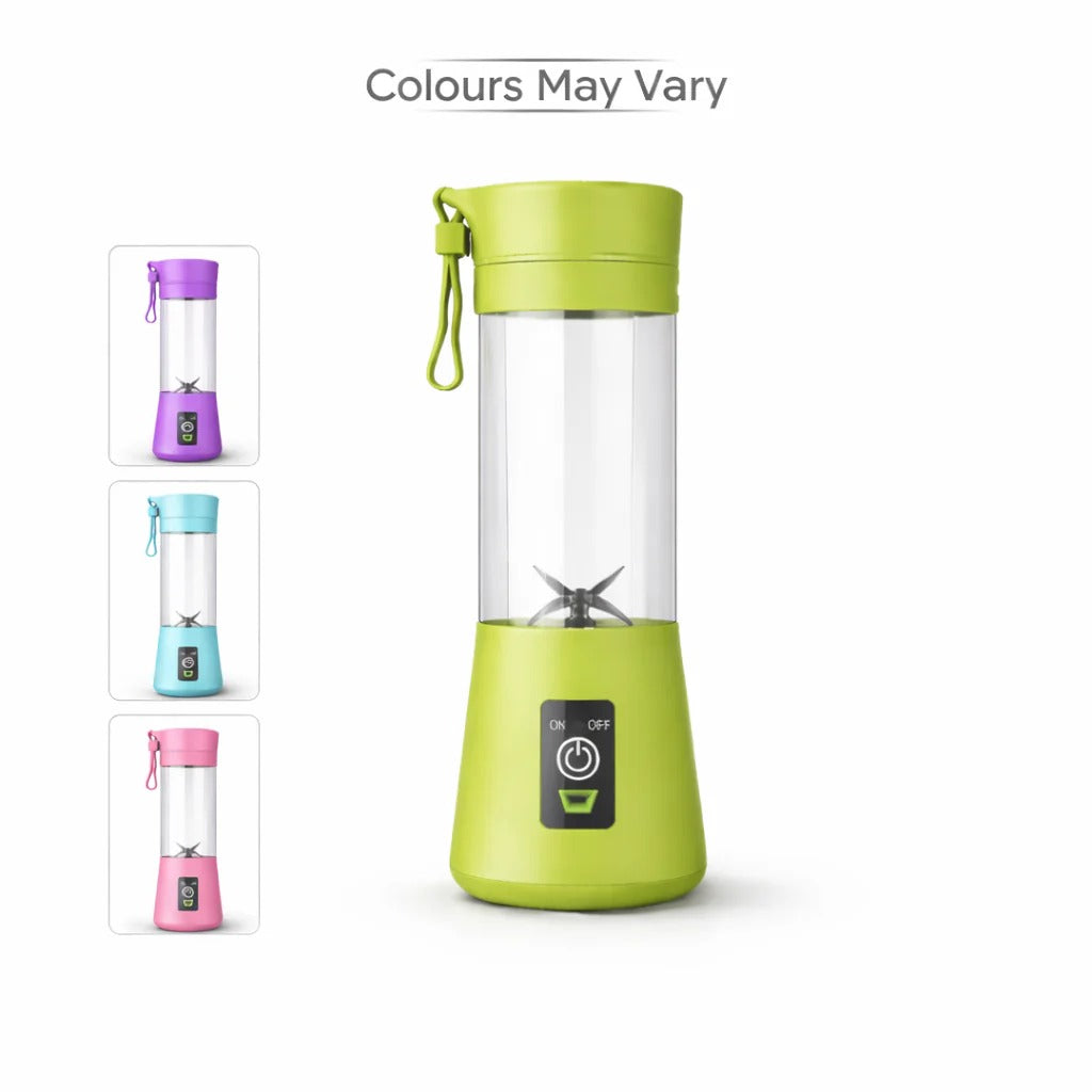 Multi Blade Mini Juicer & Smoothie Maker – 380ML USB Rechargeable | Shakes, Juice & Protein | Lightweight for Travel | Assorted Colours