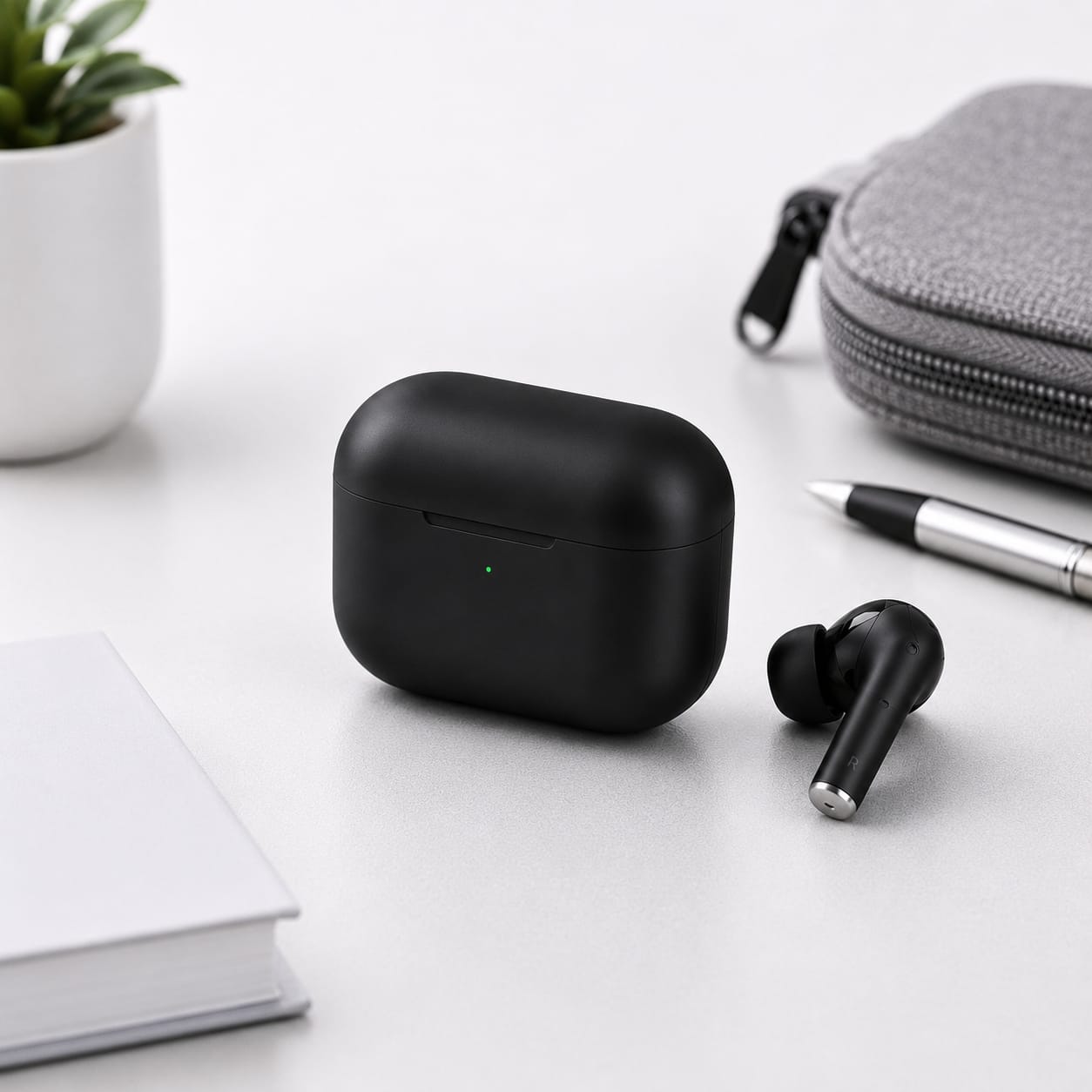 PodX True Wireless Earbuds | Deep Bass Sound, Bluetooth 5.0, HD Calling, Touch Controls | Long Hours Playtime | Black