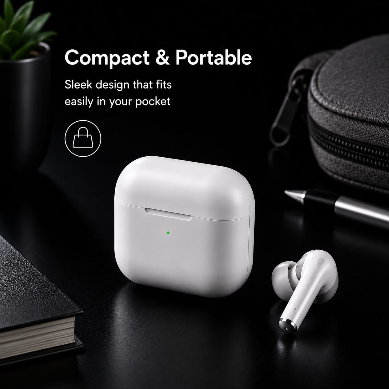 Airdopes | Deep Bass Wireless Earbuds | Bluetooth 5.0 | Extended Battery Life | Mic for Calls