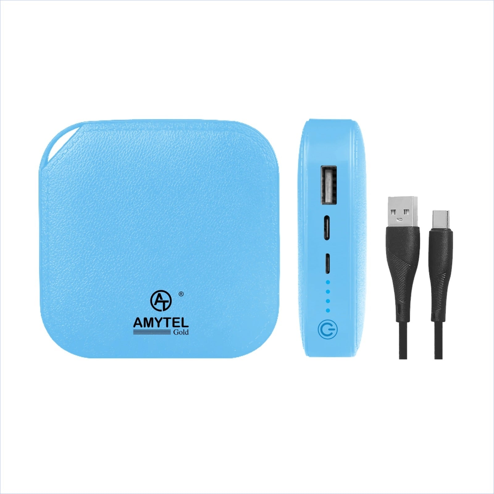 AMYTEL 10000 MAh Mini Pocket Size Power Bank ( Lithium-ion, Power Delivery 2.0, Power Delivery 3.0, Quick Charge 2.0, Quick Charge 3.0 for Laptop, Mobile, Smartwatch, Speaker, Trimmer)