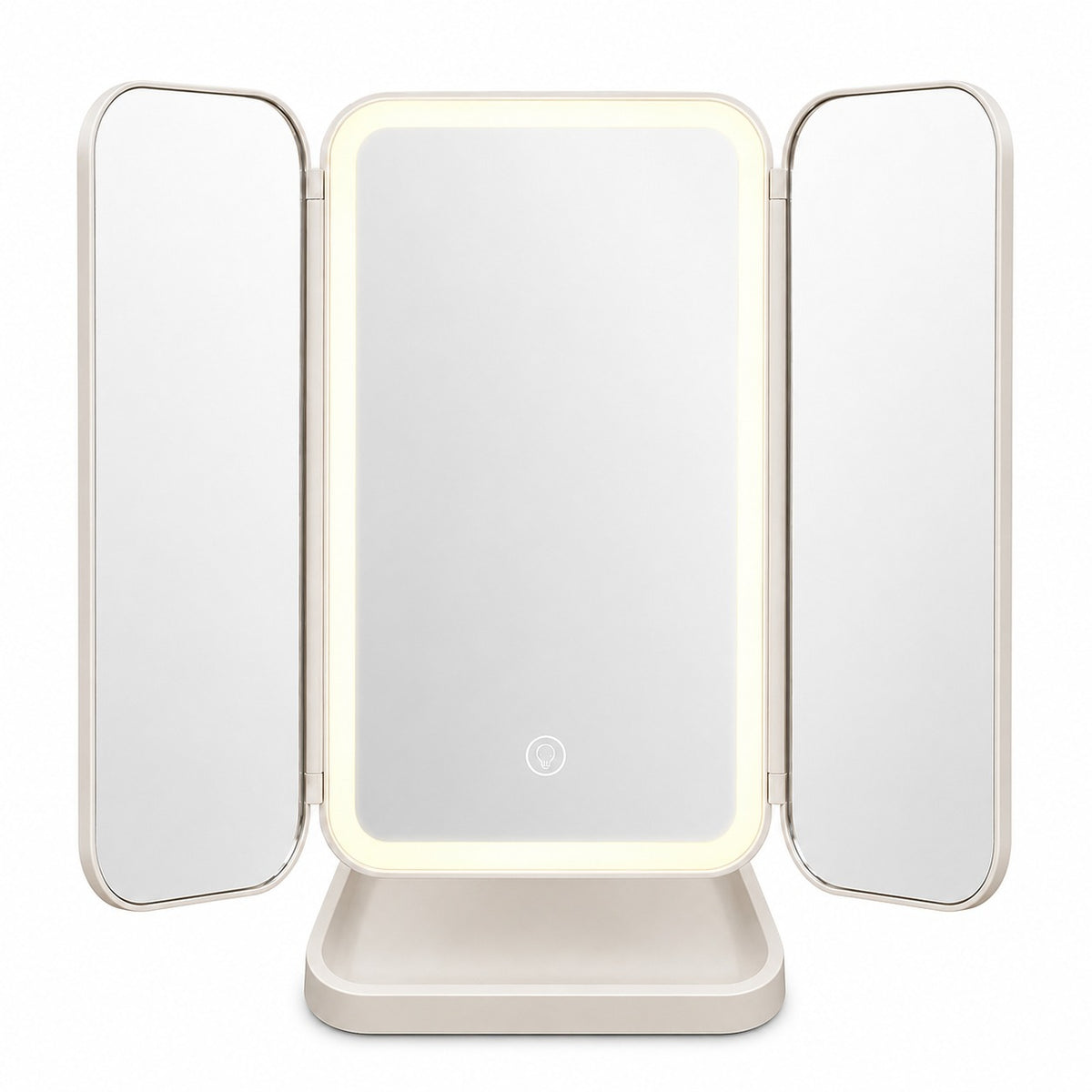 Multifold LED Makeup Mirror
