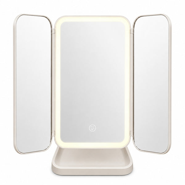 Multifold LED Makeup Mirror