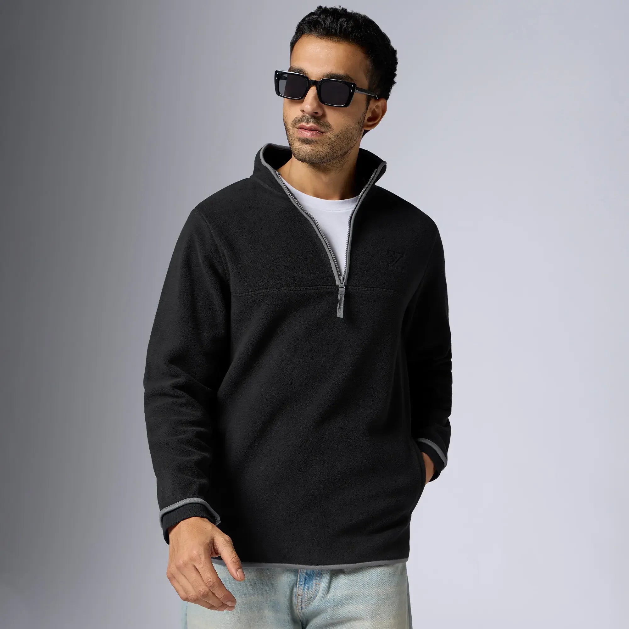Buy Mens Alterra Polar Fleece Jackets Pitch Black in India at Best